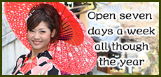 Open seven days a week all though the year