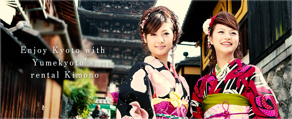 Enjoy Kyoto with Yumekyoto’s rental Kimono