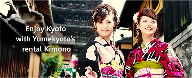 Enjoy Kyoto with Yumekyoto’s rental Kimono