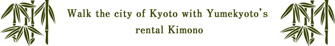 Walk the city of Kyoto with Yumekyoto’s rental Kimono