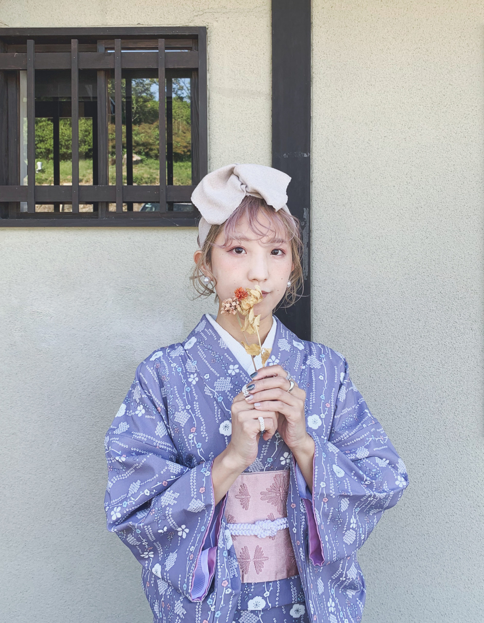 10月 3日 パステルカラーの着物コーディネート🌷 | 京都の着物レンタル ...